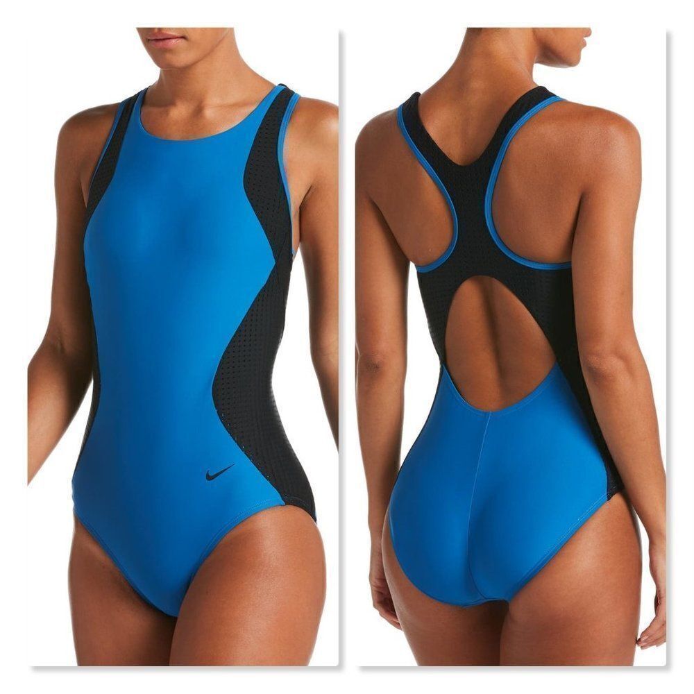 Nike Sport Mesh Racerback One-Piece Swimsuit